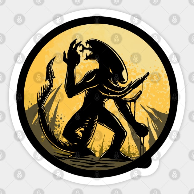 Xenomorph Sticker by Malik's